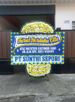 Papan Bunga Duka di Sirnarasa